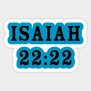 Isaiah 22:22 bible verse Sticker